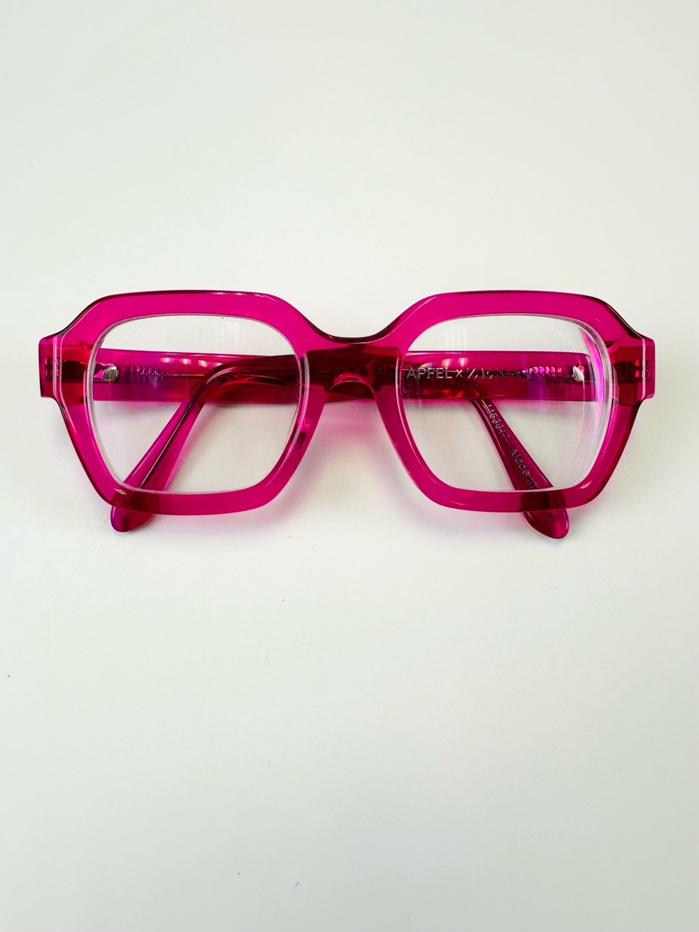 Iris Apfel x Zenni Miami Nice Fuchsia Pink Square  Eyeglass Frames Maximalist